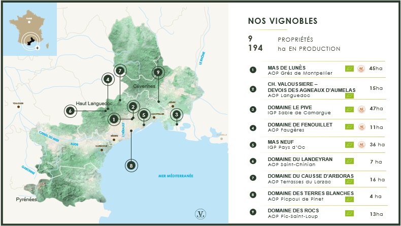 Carte domaines